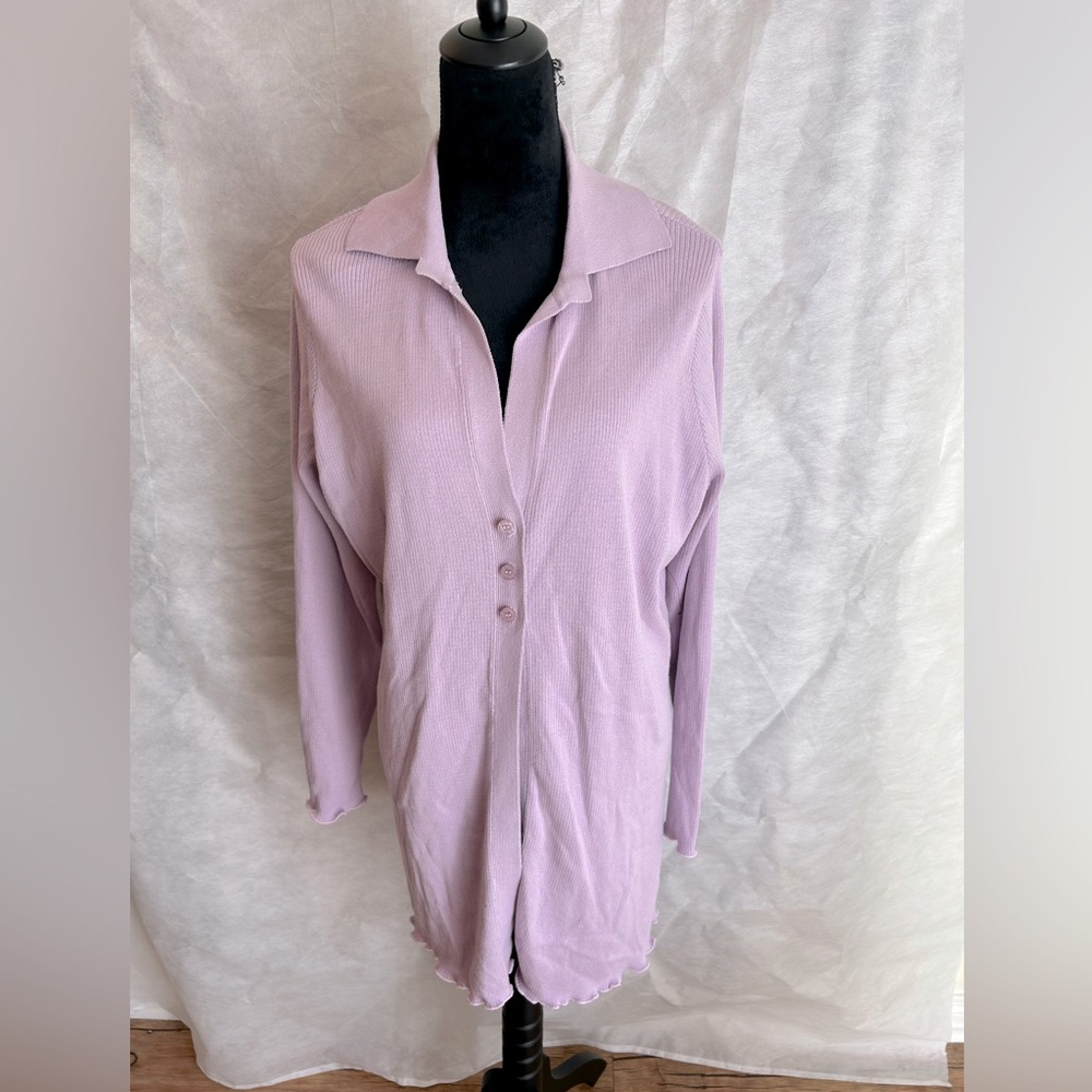 NWOT. Eloquii cotton ribbed knit topper. Size 18/20